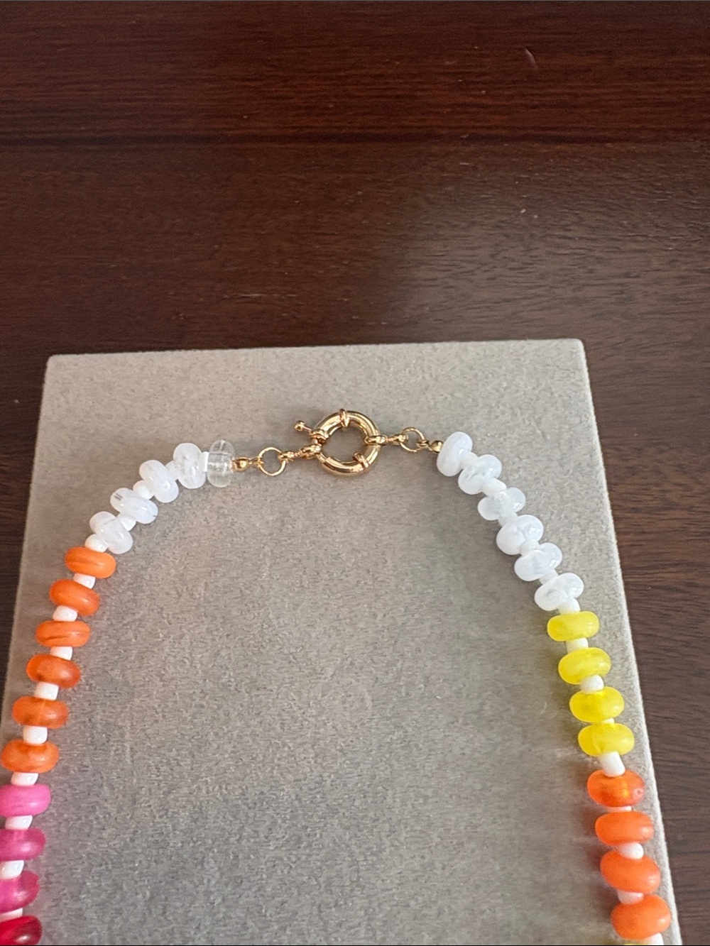 Colorful Multicolor Beaded Necklace - Women Jewelry - Picture 11 of 16